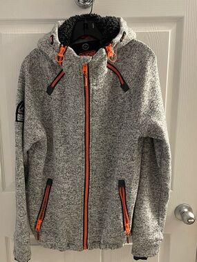 Superdry Men's Storm Double-Zip Hoodie   Jacket Size XL